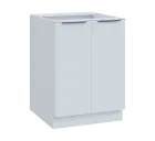 SIS - 6D2 spodní skříňka, 2-dveřová, 870x600x600, bílá